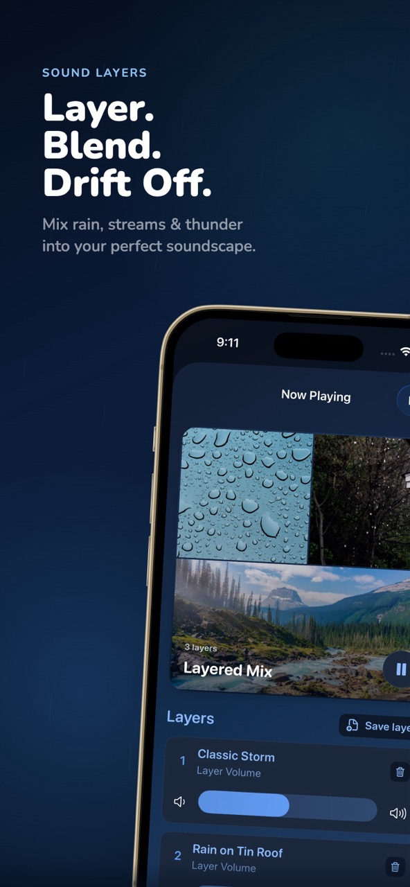Infinite Storm layered mix screen